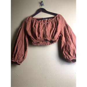 UniversalThread Goods Co Cropped, puffy sleeve women’s top